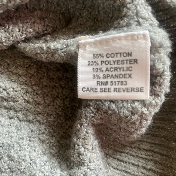 Maurices Gray Textured Tunic Sweater L - Picture 5 of 9